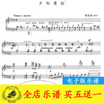 Li Yinghai Sunset Drum Original Piano Sheet with Fingerprint HD