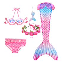 Children's swimsuit Mermaid Tail Princess Bikini Middle School Children's Hot Spring Package