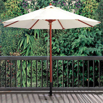 Outdoor parasol Hotel pool Beach Beach Solid wood column umbrella Club hall Cafe Courtyard Sun umbrella