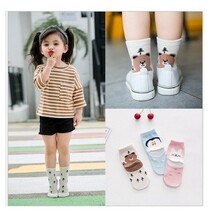 Boys 1 girls 2 midsocks 3 Children 5 babies 7 babies 9 Spring and Autumn Winter breathable cotton student years old cotton socks