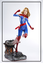 Poly Play Hall Cartoon Reels of the Avengers 3 Wonder Captain 1 3H Hand-run figurines Occasional Pendulum