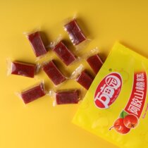 Ejia Hawthorn cake 100g * 10 independent small packaging Hawthorn bar cake slices fruit pear bulk leisure snacks preserved fruit