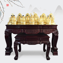 Table Home Shentai Buddha Terrace Mahogany Carved Stripes Case Platform Buddha Hall Bodhisattva Buddha Table Wealth Temple Buddha Niche