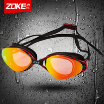ZOKE large frame comfortable electroplated swimming goggles Zhou Ke waterproof anti-fog men's and women's competitive swimming goggles 613501206