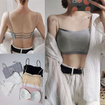 Net red ice muscle thread breathable one-piece base wrap chest beauty back fine belt underwear female bandeau suspender student ice silk