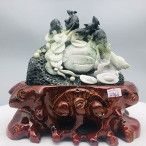  Direct supply from the source of Chinas four famous jade five mice Yuncai Dushan jade ornaments 3560 grams