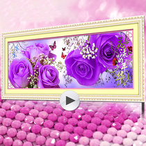 5D Crystal Diamond painting stickers full Diamond dining room masonry flower bedroom point stick drill cross stitch new living room