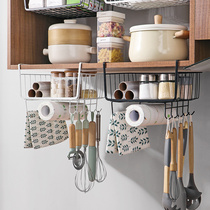 Kitchen Containing Shelve Wall-mounted Hanging Cabinet Hanging Basket Cabinet Free of punch Divine Instrumental Hook cupboard suspended Lower hanging rack