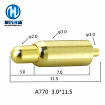 Copper gold-plated spring thimble current pin pcb conductive probe electrode pin contact manufacturer customized A770