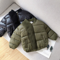 2021 new boys cotton coat winter clothes big childrens baseball clothes cotton padded jacket childrens clothing foreign style childrens thick cotton clothes