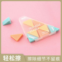 Clean no marks no debris press the pencil fine eraser KOKUYO Japan Guoyu creative stationery light color cookies simple jelly rubber corner corner music no dead corners fine pencil eraser