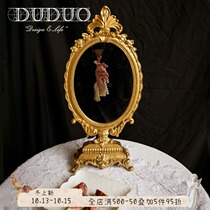 European-style porch bedroom desktop ornaments vanity mirror French living room dining room decoration Net red niche photo props