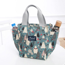 Lunch Bag Hand bag Canvas Japanese Bento Bag Bento Bag Women Cute Lunch Bag Fashion Work Tote Bag