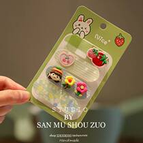 Childrens bangs Velcro baby broken hair artifact finishing hairpin girls hair post sticky baby headwear