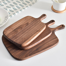 Japanese walnut bread board Western restaurant Steak Pizza wood tray log cutting board gourmet bread tray