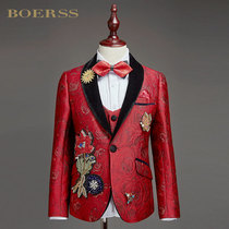 BOERSS boys dress suit childrens suit suit English boy suit flower boy suit flower girl costume suit
