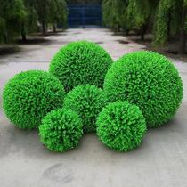 Simulation grass ball plastic big ball simulation plant green grass ball plastic grass ball eucalyptus grass ball