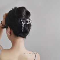South Korea ins bath hair gripper cross large clip headdress hairclip head minimalist style temperament card