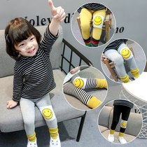 Girl Beats Bottom Pants Spring Dress 2022 New Ocean Gas Children Spring Fall Children Baby Trendy Thin THIN LONG PANTS TIDE