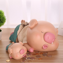 Net red piggy bank Piggy creative large capacity is not desirable Childrens savings and savings only can not enter the adult household