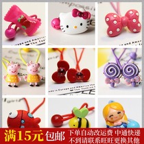 1 price cartoon hair rope girl headgear Korean version of childrens headline Hairband baby band floral headdress cute KT