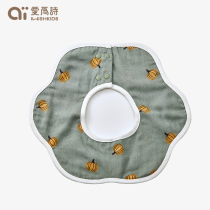 Love for poetry infant gauze walled mouth 0-4 year old male and female baby Meal Pocket Newborn Pure Cotton Petal Surround Mouth Breathable