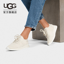 UGG spring womens sports shoes comfortable single shoes fashion casual white shoes flat shoes jogging shoes 1109539