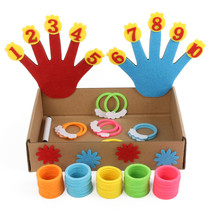 Finger mathematics ferrule sorting Middle class manual work area Puzzle materials Kindergarten small class area corner play teaching aids