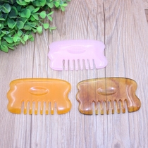 Resin Beeswax scraping comb Acupressure massage device Beeswax scraping plate head massage