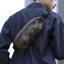 Men's waist bag small light shoulder messenger bag men's tide brand chest bag summer Japanese ins small bag mobile phone backpack