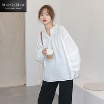 MORGOMON embroidery surfers shirt pregnant women in autumn with long sleeves in long sleeves not to be pregnant LL0811