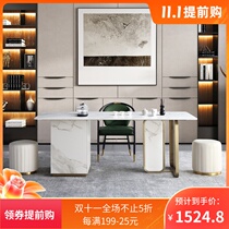 Light luxury Rock board tea table simple modern coffee table Table Table and Chair combination office tea set integrated kung fu tea table