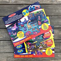 Tong Meng Meng Exit US Brand Dazzling 3D Stereostatic Sticker suit with small glasses 4 paragraphs