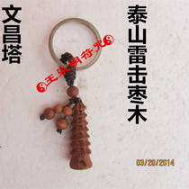 Taoist supplies Buddhist supplies Dharma tools Keychain Pendants Taishan lightning strikes Zaomu Wenchang Tower