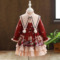Halloween childrens costumes for girls performance Primary School students Lolita puffy skirt dance performance chorus princess dress