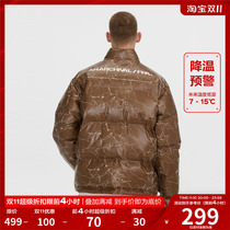 FPA destroys the old texture PU lint cotton clothing casual retro national tide brand warm thickening loose winter jacket men