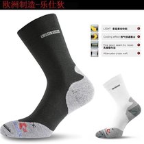 Imported Lesidi jogging step marathon sports thick bottom sweat absorption and dehumidification COOLMAX quick-drying socks