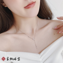 LOVE Pure Silver Necklace Woman Personality Silver Necklace Cervical Chain Subnet Red Young Valentines Day