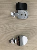 Old fashioned pressing door lock handle stainless steel door aluminum alloy door lock with handle accessory security door lock pressing button