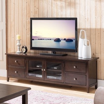 Umwood furniture full solid wood TV cabinet 1 8 meters Oak TV Cabinet 2 meters TV cabinet 1 6 meters American furniture q