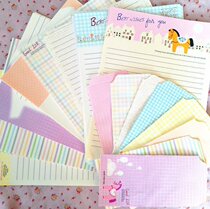 New literary hipster simple envelope letter set cute color book European Trojan Illustration 3 6