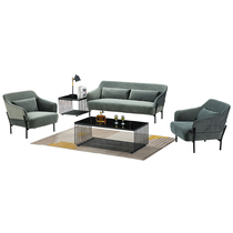 Office sofa simple modern fabric reception room negotiation coffee table combination set business room small sofa