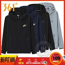 361 Degree Mens 2020 Spring and Autumn New Sports single jacket 361 fashion windproof print sports coat men