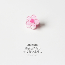 Cute cherry blossom mini grab clip female Japanese and Korean simple temperament bangs hairclip Net Red new side clip headgear
