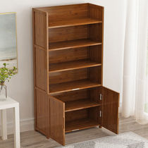 F Bookshelf Shelves Landing Children Improvised Book Cabinet Table Students Small Bookshelves Book Desktop Brief Solid Wood