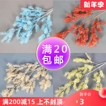 Wedding simulation flower big fat pine grass herb flower art home decoration rime fog mall window beautiful flower arrangement