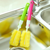 10 long handle cup brush sponge bottle wash cup brush clean glass bottle shabu artifact cup brush