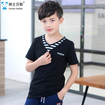 Knight Baylor 2021 new autumn boys long sleeve T-shirt Korean tide cotton T-shirt children's bottoming shirt children's clothing