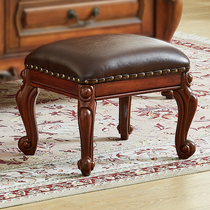 Tea Table Stool Solid Wood Children Small Bench home Nordic Shoes Stool American sofa Stool Eurostyle Small Bench short stool