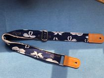 Handmade cotton fabric Swan ukulele strap ukulele strap